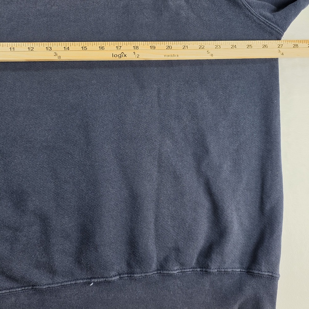 Vintage Nike Hoodie Centered Spell Out Nike Logo Men Sz XL Fleece Pullover Navy‎ - Picture 7 of 7